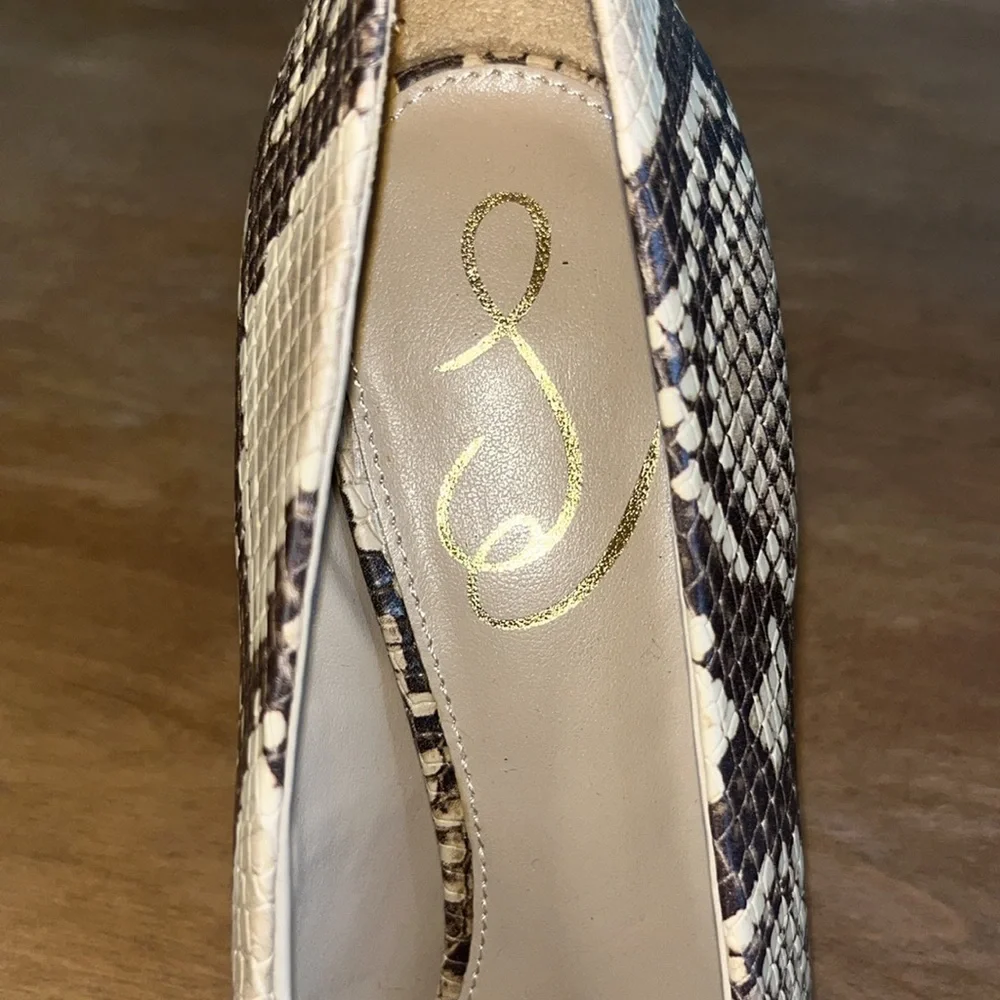 Sam Edelman Hilton Python Embossed Pumps Size 7